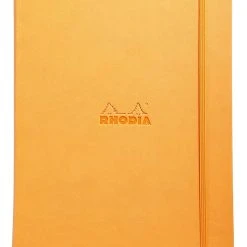 Hot Sale 😀 Rhodia Boutique Webnotebook, Bound 5 ½ X 8 ¼, Lined, Orange, 96 Sheets 🥰