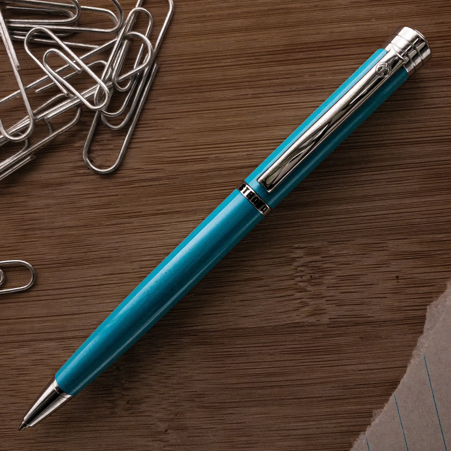 Coupon ๐ฅ Monteverde Strata Ballpoint Pen, Turquoise & Chrome ๐