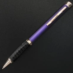 Discount 👍 Pen Savings Executive Metal Ballpoint Pen, Purple & Gold ✔️