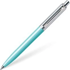 Coupon 💯 Sheaffer Sentinel Ballpoint Pen, Aqua & Chrome 👍