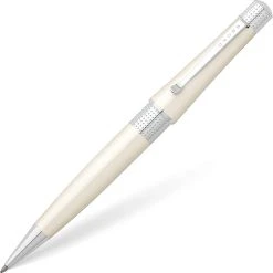 Deals 😀 Cross Beverly Ballpoint Pen, Pearlescent White & Chrome 🎁