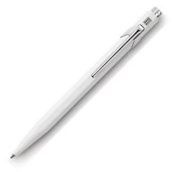 Brand new ❤️ Caran D'Ache 849 Ballpoint Pen Metal White #849.001 🎉