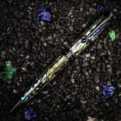 Buy 🔔 Monteverde Invincia Limited Edition Abalone Shell Ballpoint Pen, Gunmetal Trim ⌛