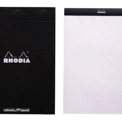 New 🤩 Rhodia No. 18 Notepad - Black, Dot Grid - 8x11 ✔️