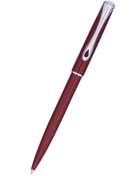 Coupon โจ Diplomat Traveller EasyFLOW Ballpoint Pen, Dark Red & Chrome ๐