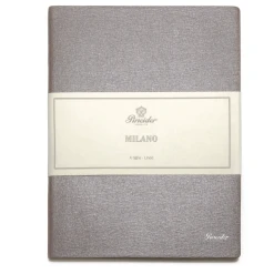 Discount β¨ Pineider Notes Milano Leather Notebook, Silver Streak, Lined Ivory Paper π€©