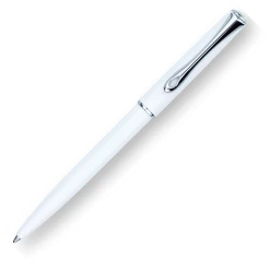 Coupon 👍 Diplomat Traveller Ballpoint Pen, Snow White & Chrome 🔔