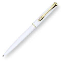 Promo 🤩 Diplomat Traveller Ballpoint Pen, Snow White & Gold ❤️