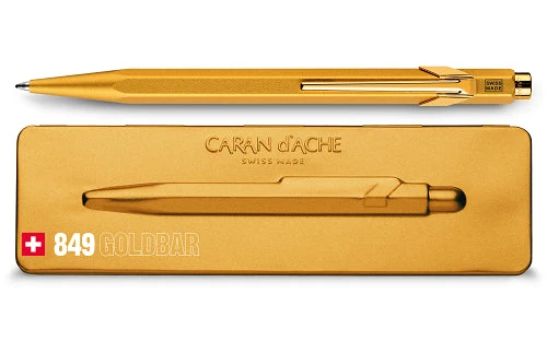 Coupon ๐ฅฐ Caran D'Ache 849 Goldbar Ballpoint Pen, #849.999G ๐ - Image 2