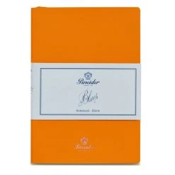 Budget ❤️ Pineider Blues Notebook, A5, 192 Blank Pages, 55gr Paper, Orange 👍