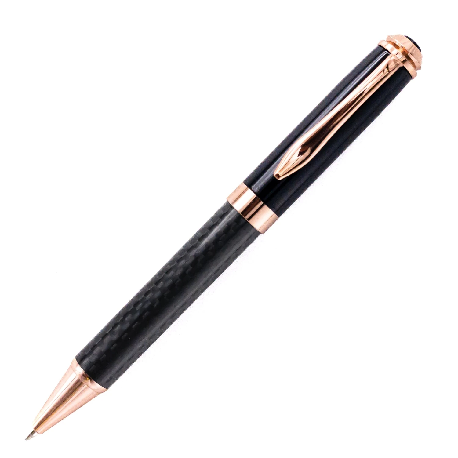 Outlet ๐ Pen Savings Executive Skyline Carbon Fiber & Rose Gold Ballpoint Pen ๐ - Image 2