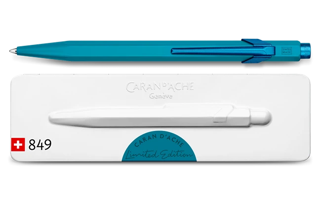 Coupon π Caran D'Ache 849 Claim Your Style, Series 3, Ballpoint Pen, Ice Blue π₯°