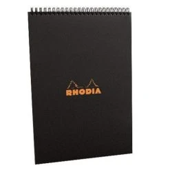 Flash Sale 👍 Rhodia Classic Notepads Top Wirebound 8 ¼ X 11 ¾ Graph Black 80 Sheets 🎁