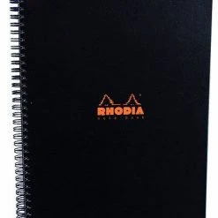 Promo 😀 Rhodia Classic Notebook, Side Wirebound, Black, Graph, 9 X 11 ¾ 🌟