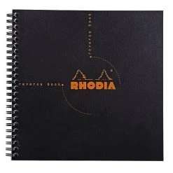 Cheap π Rhodia Classic Reverse Book, Side Wirebound , Black Dot, 8 ¼ X 8 ¼ π₯
