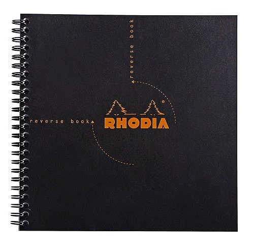 Cheap π Rhodia Classic Reverse Book, Side Wirebound , Black Dot, 8 ¼ X 8 ¼ π₯
