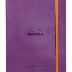 Cheap 🎉 Rhodia Goalbook Journal, Dot Grid Paper, A5 Size, Purple 🧨