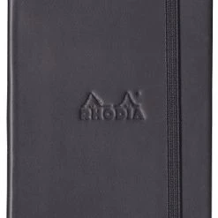 Budget ⌛ Rhodia Boutique Webnotebooks Bound 5 1/2 X 8 1/4 Dot Grid Black 96 Sheets 🥰